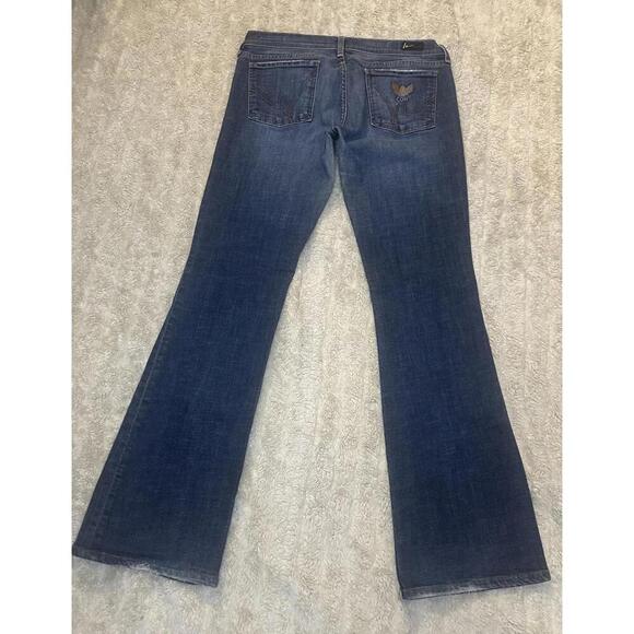 Citizens of Humanity Y2K Simone #105 medium wash low waist flare jeans Size 32 - Picture 6 of 9